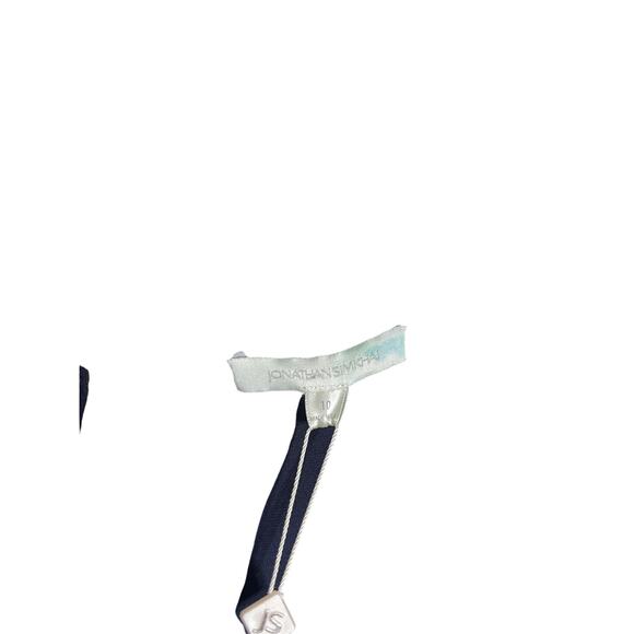 Jonathan Simkhai Chain Print Cutout Jumpsuit in Midnight Combo Womans 10 - Picture 6 of 9